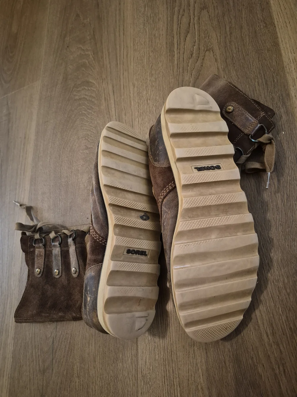 Sorel Brown Suede Lace-Up Casual Boots